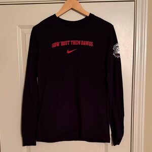 UGA Georgia Bulldogs Nike Black Long Sleeve Shirt